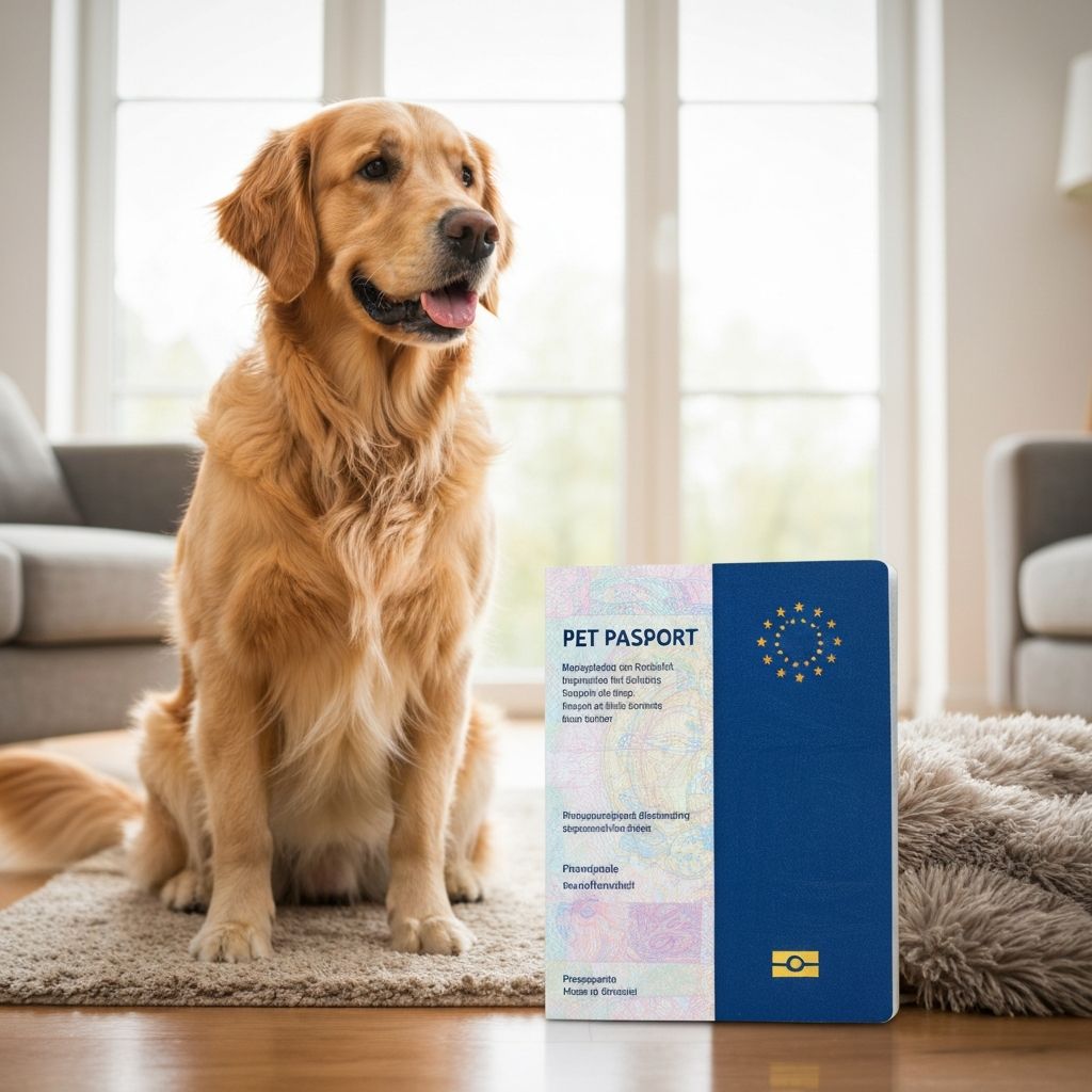 Hund mit EU-Heimtierausweis